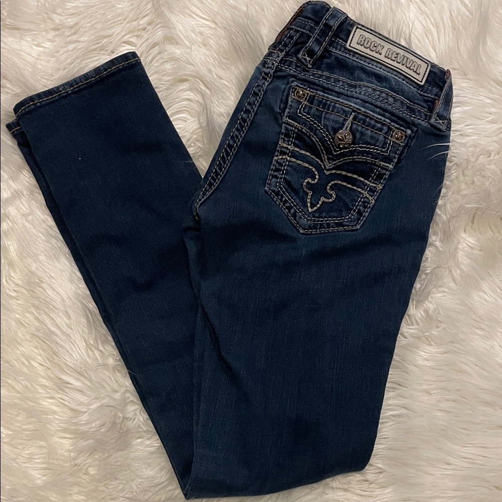 Rock Revival Women's Dark Blue Skinny Jeans